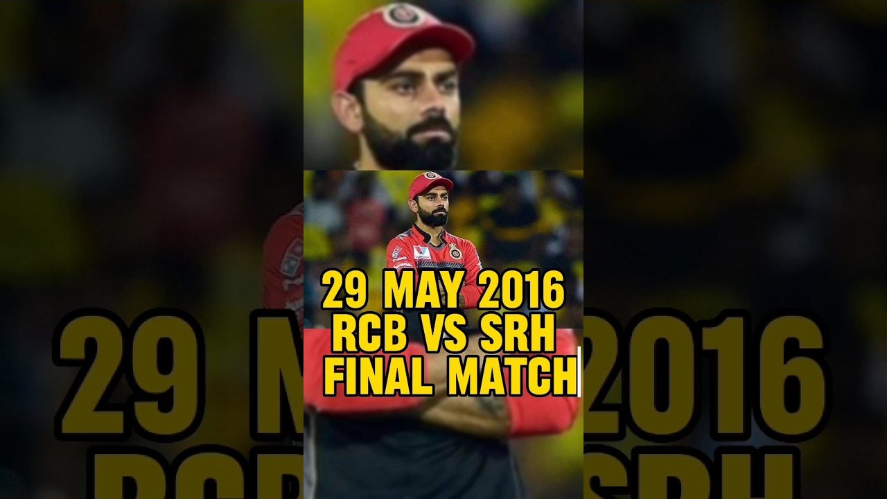 Rcb Vs Srh Final Match 2016 #cricket #ipl #cricketing #viral #worldcup ...