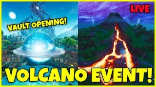 Fortnite Volcano Inside The Vaults Live Event Reaperjsenpai - new event countdown timer nexus loot lake opening