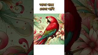 AI দিয়ে তৈরি তোতা পাখি #beautiful #birds #viral