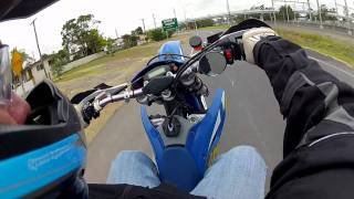 Husaberg Supermotard Wheelie FE570 Titanium Akrapovic Gopro2 Hero. webm