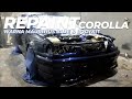 Update Bengkel Repaint Corolla AE111 Bodykit Chaser Warna Mauritius Blue