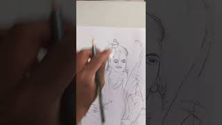 रामनवमी के शुभ अवसर पर भगवान श्री राम के drawing #viral #shorts