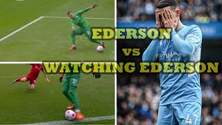 EDERSON CRAZY Goalline Clearance vs LIVERPOOL