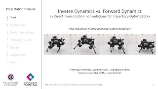 Inverse Dynamics vs Forward Dynamics in Direct Transcription for Trajectory Optimization (ICRA 2021)