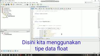 Membuat Java dengan Tipe data float