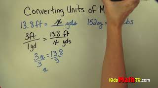 Convert units of measurement 6th, 7th, 8th grade tutorial