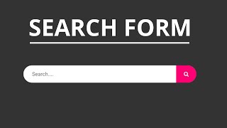 Full Screen Search Bar using by Html Css Javascript