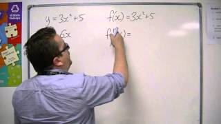 AQA Core 1 7.07 Function Notation for Differentiation