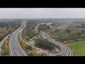 November 2024 - 2 days before opening, progress of the new Wisley Lane route by drone, is it ready?