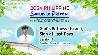 Session 3 – God's Witness, Signs of Last Days