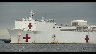 世界に２隻!! 米海軍の激レア病院船「マーシー」東京に!!　U.S NAVAL HOSPITAL Ship MERCY(T-AH-19) in Port of Tokyo