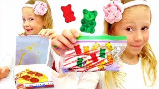 ناستيا وتحدي أكل الحلويات في المدرسة للأطفال