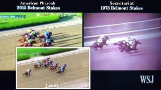 2018 Belmont Stakes - Justify vs American Pharoah vs Secretariat
