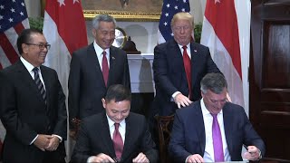 Trump Says Singapore Aircraft Deal Means US Jobs