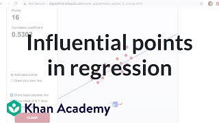 Influential points in regression | AP Statistics | Khan Academy