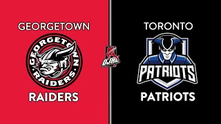 OJHL Highlights | Georgetown Raiders VS Toronto Patriots | February 17, 2025