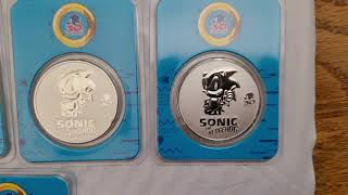 Sonic The Hedgehog 30th Anniversary Silver 1oz coins 2021 August 30