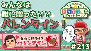 【ポケ森】みんなは誰に贈った？？バレンタイン！#213【どうぶつの森：ポケットキャンプ】