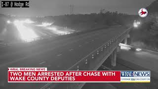 2 arrested in chase with Wake deputies