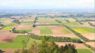 新嵐山スカイパーク展望台から望む十勝平野 @北海道芽室町 Tokachi Shin-arashiyama Viewspot in Memuro Hokkaido