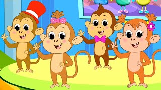 Five Little Monkeys Jumping On The Bed Nursery Rhymes & Baby Songs