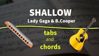 Shallow - guitar and harmonica / chords \u0026 tabs