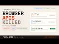 Browser APIs Just Killed Off Your JavaScript Dependencies