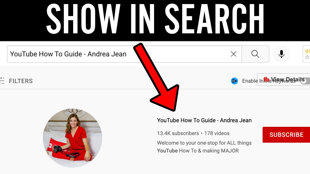 Fix YouTube Channel + Videos NOT Showing Up In Search! (3 TIPS) YouTube ...