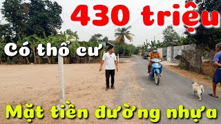 Bán 2 lô đất đường nhựa có thổ cư giá rẻ 430 triệu khu dân cư ở xã Hiệp Thạnh huyện Gò Dầu Tây Ninh