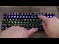 redragon k552 rgb rainbow mechanical gaming keyboard unboxing u0026 review lighting modes explained