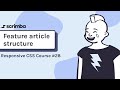 28. Feature article structure - Responsive CSS Tutorial