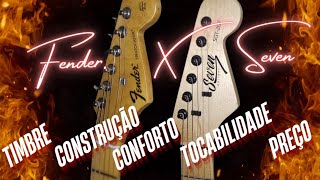 Seven Stratocaster x Fender Stratocaster: Comparativos e umas ideias no final