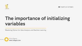 Module 3: The importance of initializing variables