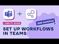 How to setup Workflows Post Webhook Messages in a Microsoft Teams channel