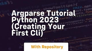Argparse tutorial python 2023 creating your first cli