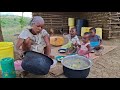 Rural Traditional Young Mom Tough Daily Lifestyle of Raising Her Children//Village Life