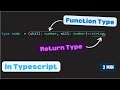 Function Type vs Return Type in TypeScript | TypeScript Tutorial for Beginners