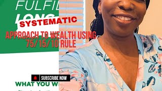 Grow and invest your money using the rule of 75/15/10 post the 4 steps of financial foundation