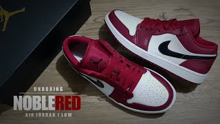 UNBOXING NOBLE RED 2019 Air Jordan 1 Low