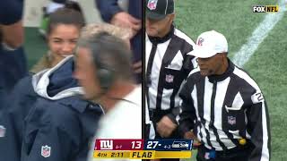 Pete Carroll gets called for penalty & ref calls the Seahawks the Mariners