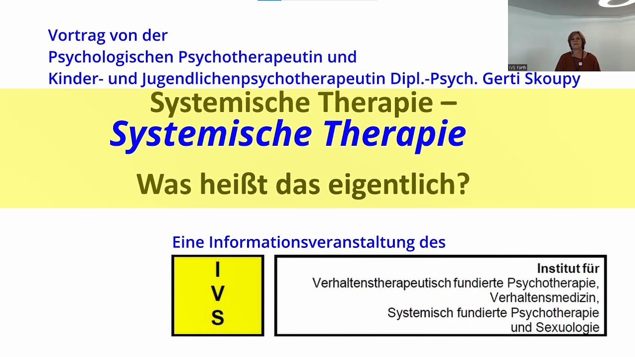 Systemische Therapie - Was Heißt Das Eigentlich? - YouTube