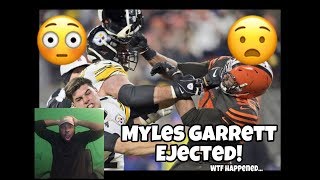 Myles Garrett EJECTED! Full Fight vs Steelers! WILD BRAWL!