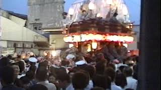 平成１５年（2003年）本宿祭禮　のの字廻し　山村会館前