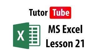 MS Excel Tutorial - Lesson 21 - Relative, absolute and mixed reference