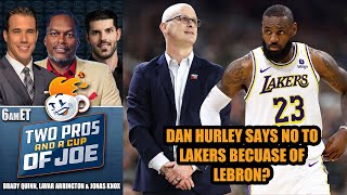 Brady Quinn Theorizes That Lebron is the Reason Dan Hurley Did Not Take The Lake