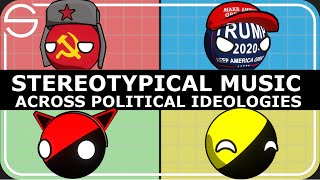 Stereotypical Music across Political Ideologies // Political Compass