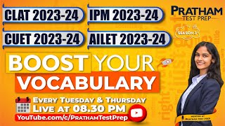 8:30 PM,  25th August - Boost Your Vocabulary 1 | By Pratham Test Prep
