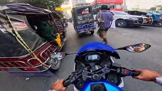 Autorickshaw traffic in Rangpur city /RANGPUR/