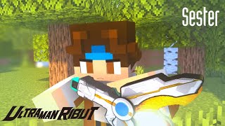 Minecraft Ultraman Ribut transformation animation