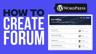 How To Create A Forum Using WordPress (2026) Tutorial For Beginners